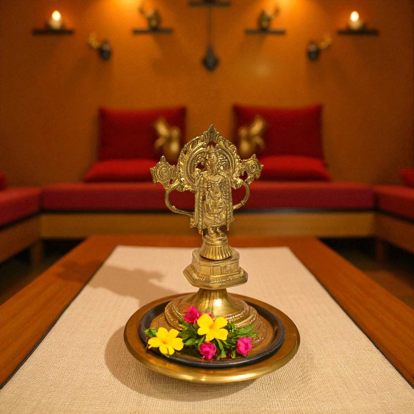 Thar Arts And Furniture - Brass Lord Venkateshwara Statue