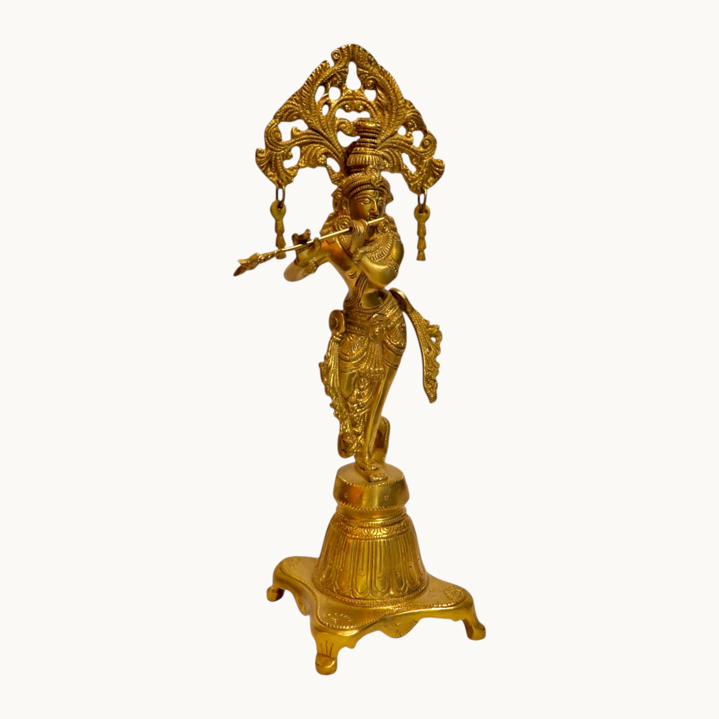 Thar Arts And Furniture - Brass Arch Krishna with Flute