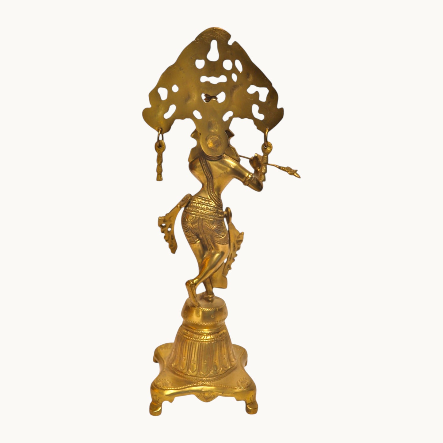 Thar Arts And Furniture - Brass Arch Krishna with Flute