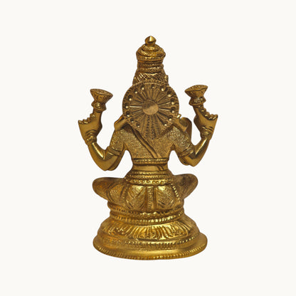Thar Arts And Furniture - Laxmi Brass Idol for Pooja Room
