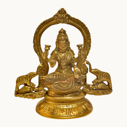 Thar Arts And Furniture - Lakshmi with Elephant Idols