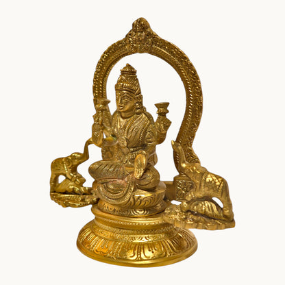 Thar Arts And Furniture - Lakshmi with Elephant Idols