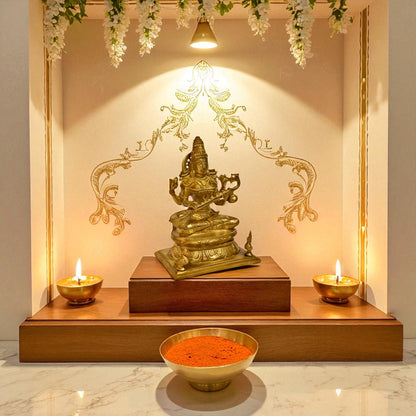 Thar Arts And Furniture - Goddess Saraswati with flat base