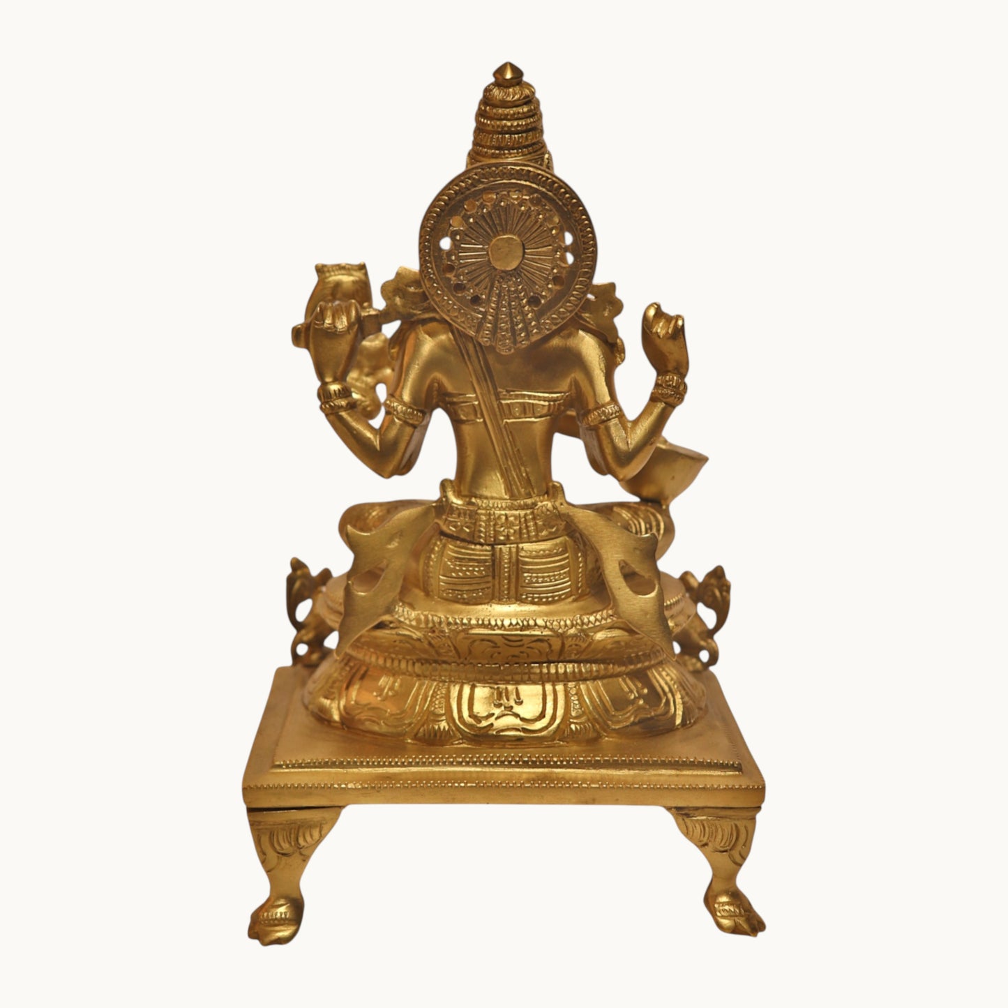 Thar Arts And Furniture - Goddess Saraswati with Chowki
