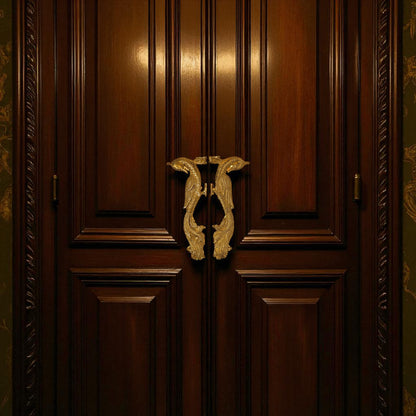 Thar Arts And Furniture - Peacock Design Brass Door Handle