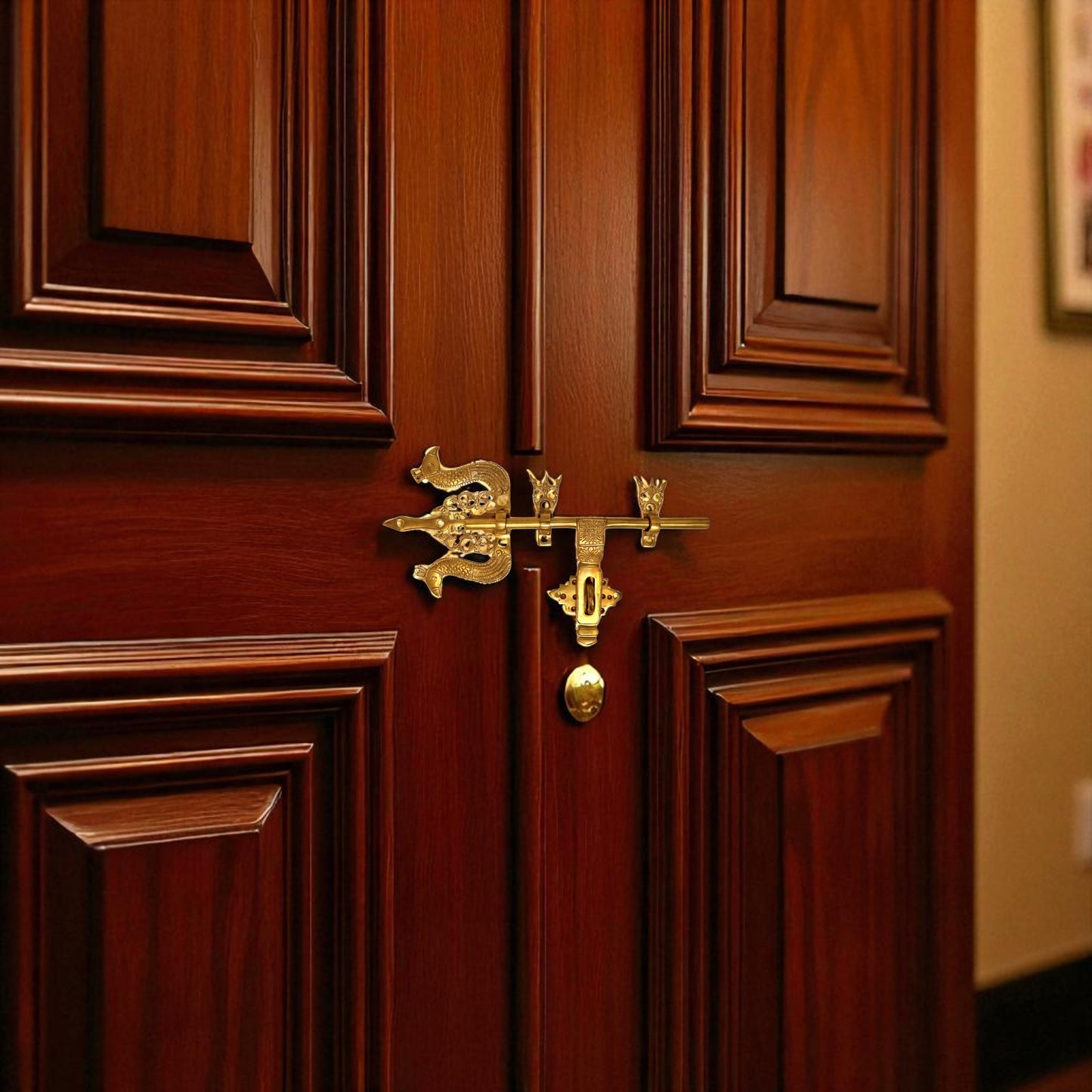 Thar Arts And Furniture - Brass Manichithra Main Door Lock