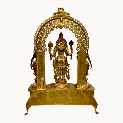 Thar Arts And Furniture - Bronze Vishnu family Statue