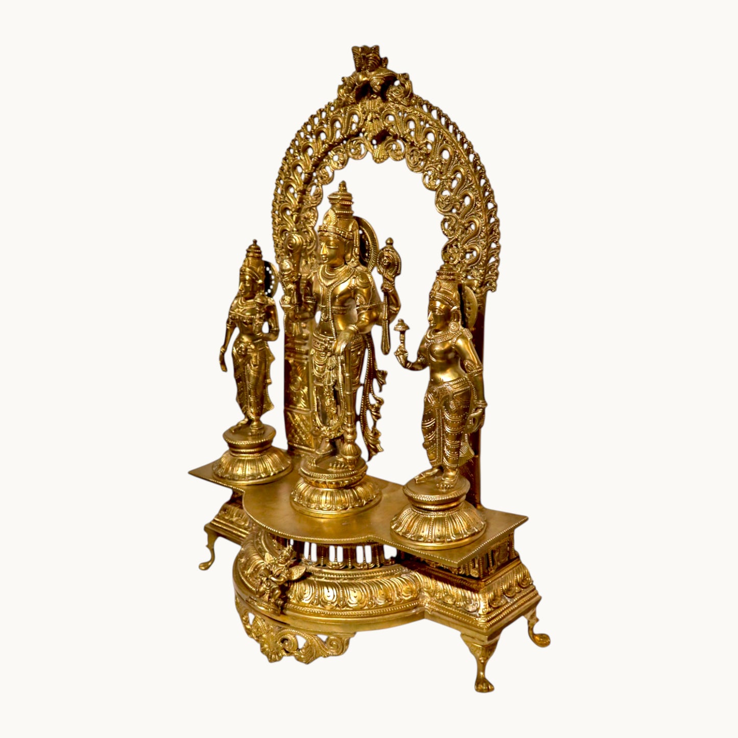 Thar Arts And Furniture - Bronze Vishnu family Statue