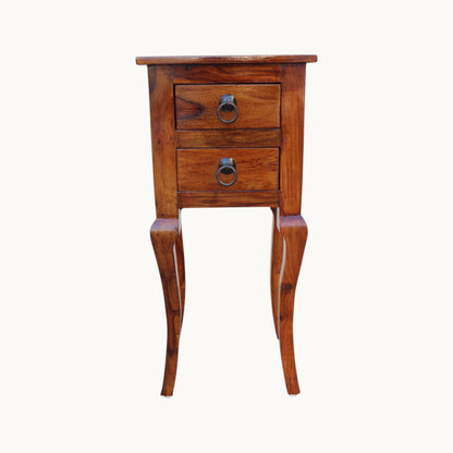 Thar Arts And Furniture -Solid Sheesham Wood Side Table / stool with storage