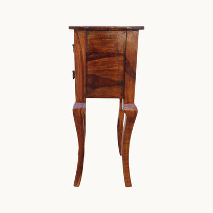Thar Arts And Furniture -Solid Sheesham Wood Side Table / stool with storage