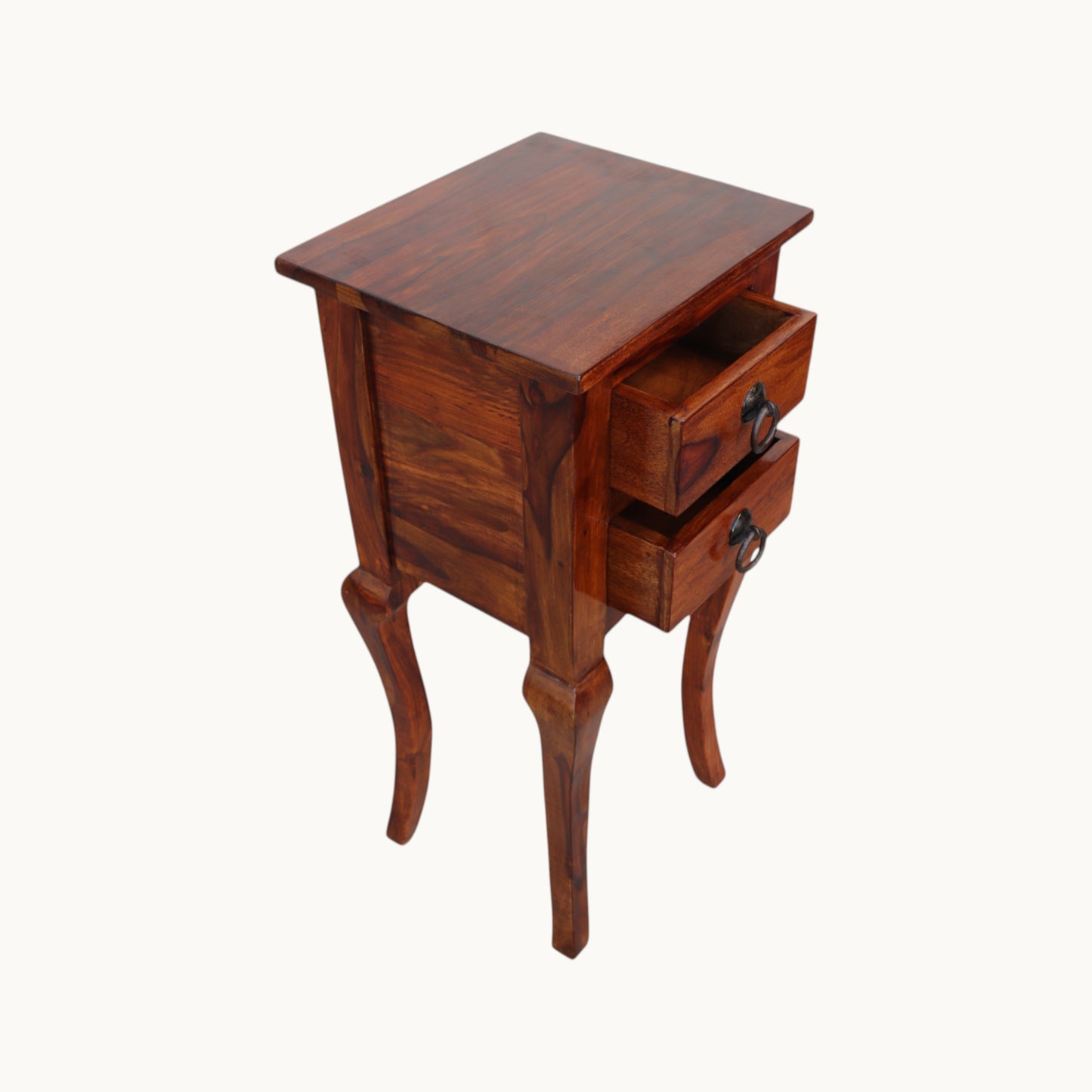 Thar Arts And Furniture -Solid Sheesham Wood Side Table / stool with storage