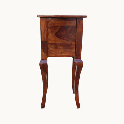 Thar Arts And Furniture -Solid Sheesham Wood Side Table / stool with storage