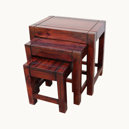Thar Arts And Furniture - Jade Nesting Stool Set of 3 pcs