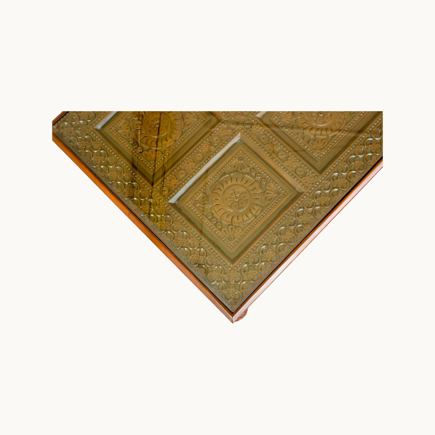 Thar Arts And Furniture - Carving Coffee Table with glass