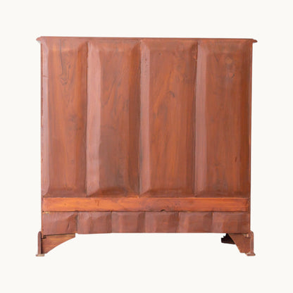 Thar Arts And Furniture - Teak wood 2 Door Shoe Cabinet with 2 Storage Drawer , Classic Finish