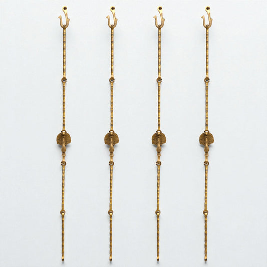 Thar Arts And Furniture - Swing Chain 12" Spindle Link Design With Peacock