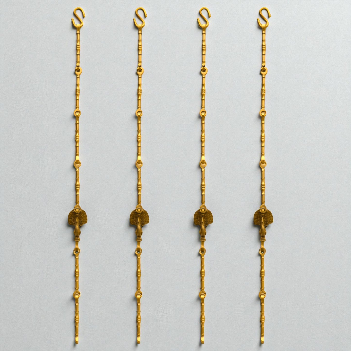 Thar Arts And Furniture - Swing Chain 8" Spindle Link Design With Peacock