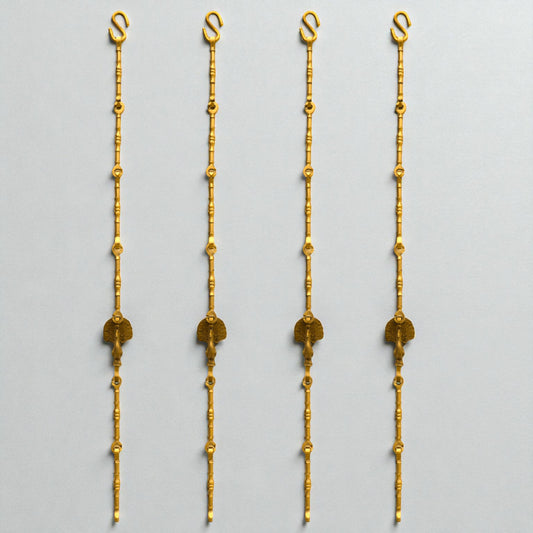 Thar Arts And Furniture - Swing Chain 8" Spindle Link Design With Peacock