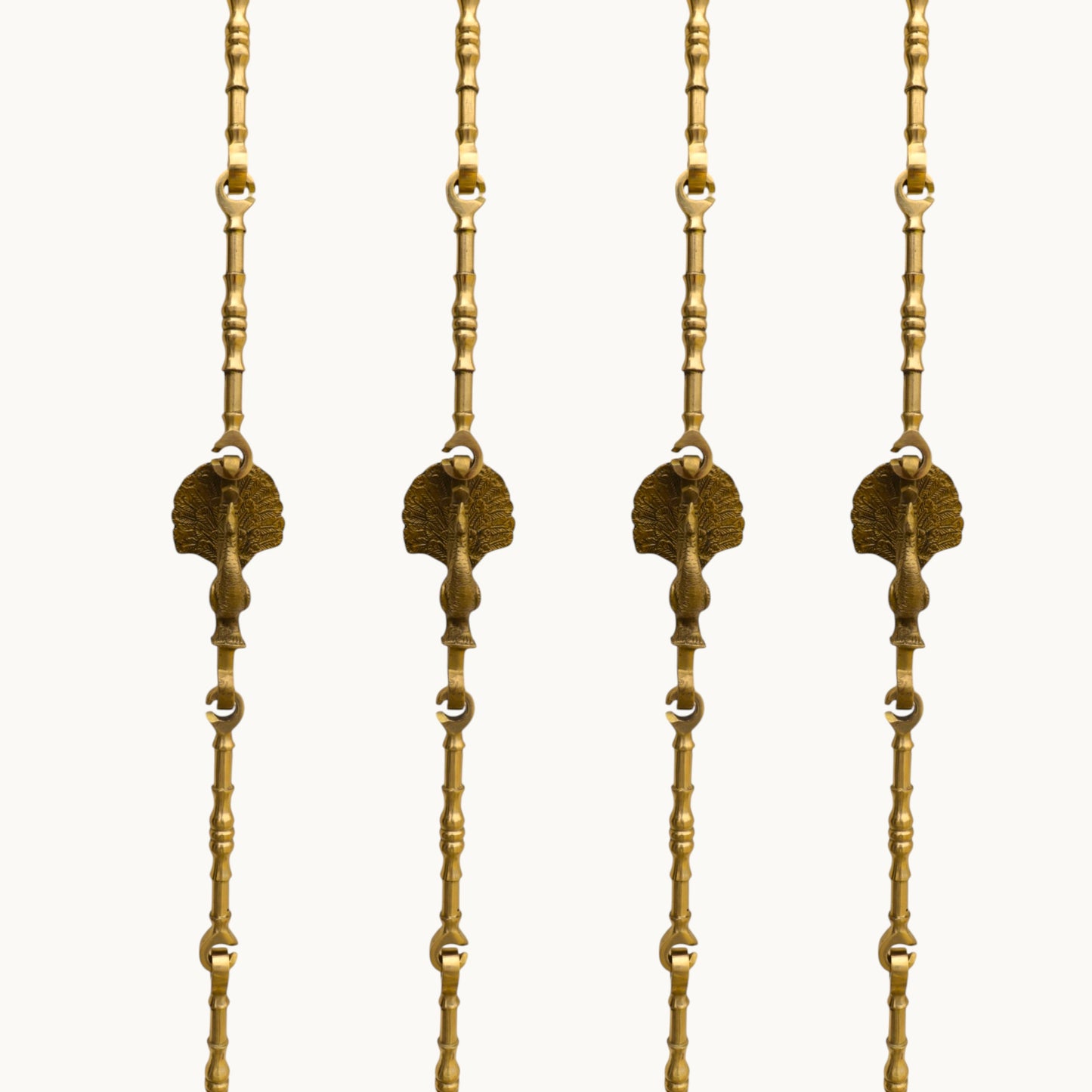 Thar Arts And Furniture - Swing Chain 8" Spindle Link Design With Peacock