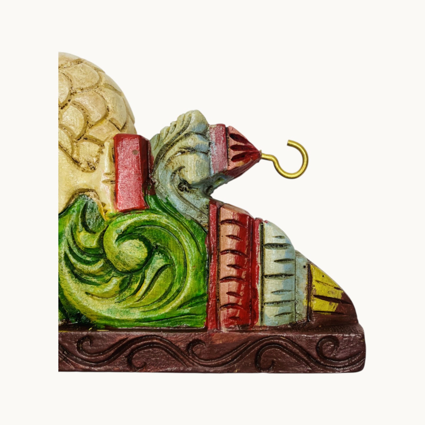 Thar Arts And Furniture - 12"Painted Wooden Swan Bracket