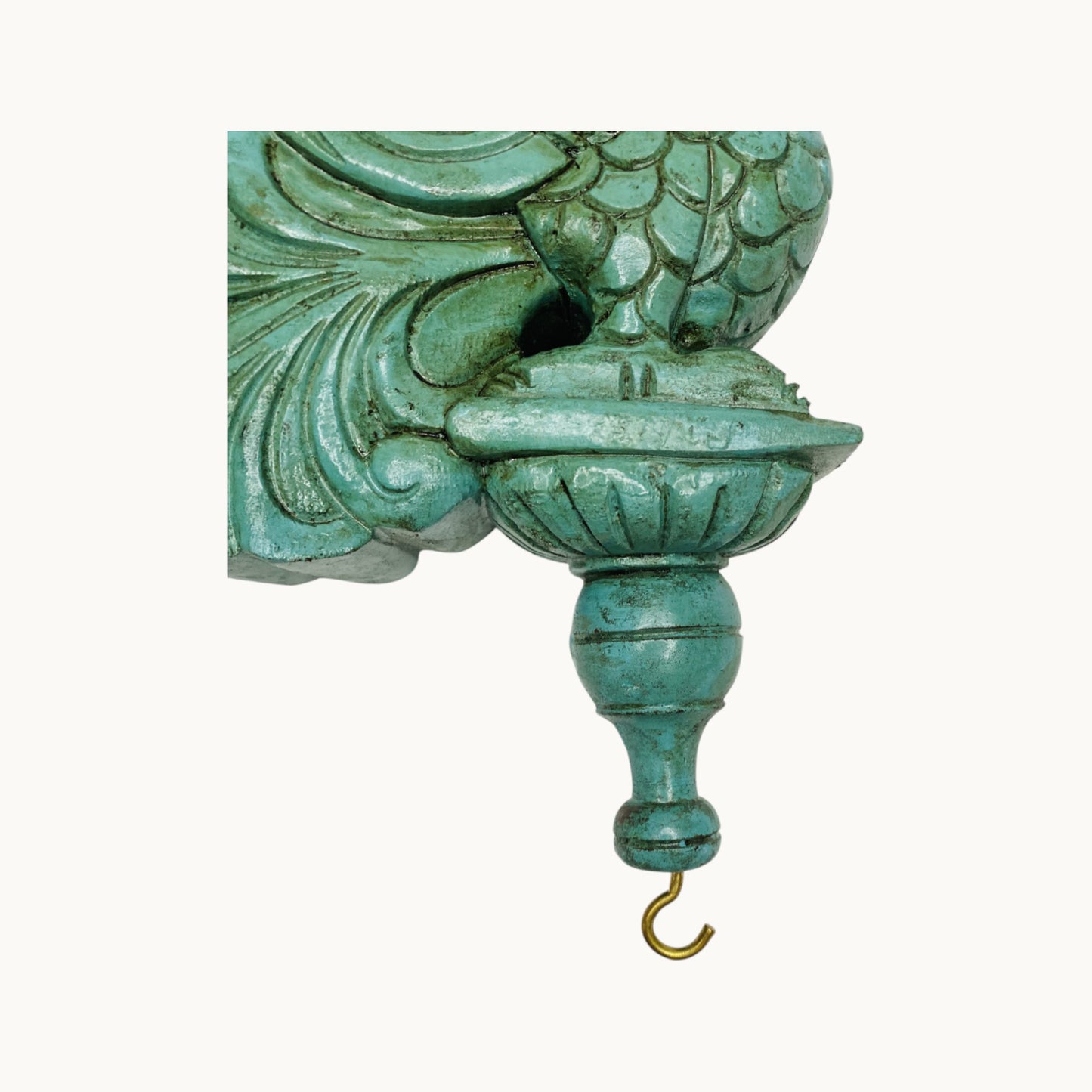 Thar Arts And Furniture - 9" Wooden Painted Swan Bracket