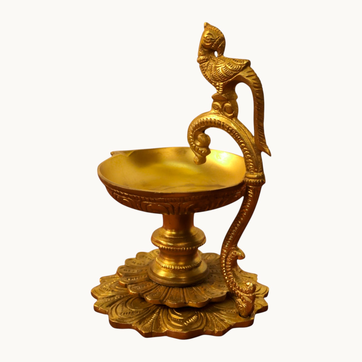 Thar Arts And Furniture - Parrot lamp with flower base