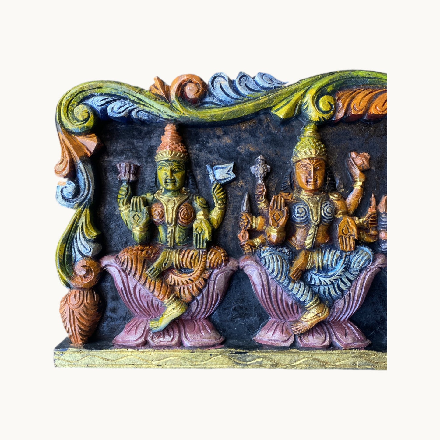 Thar Arts And Furniture - Painted Asthalakshmi Panel