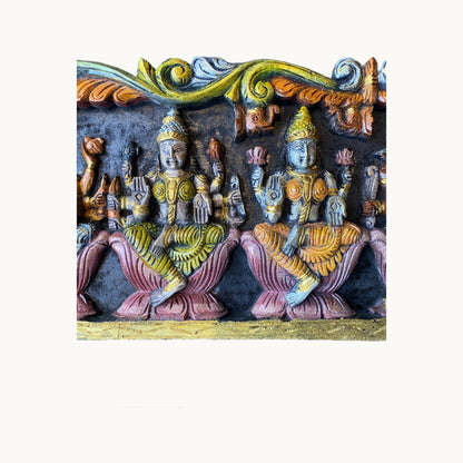 Thar Arts And Furniture - Painted Asthalakshmi Panel