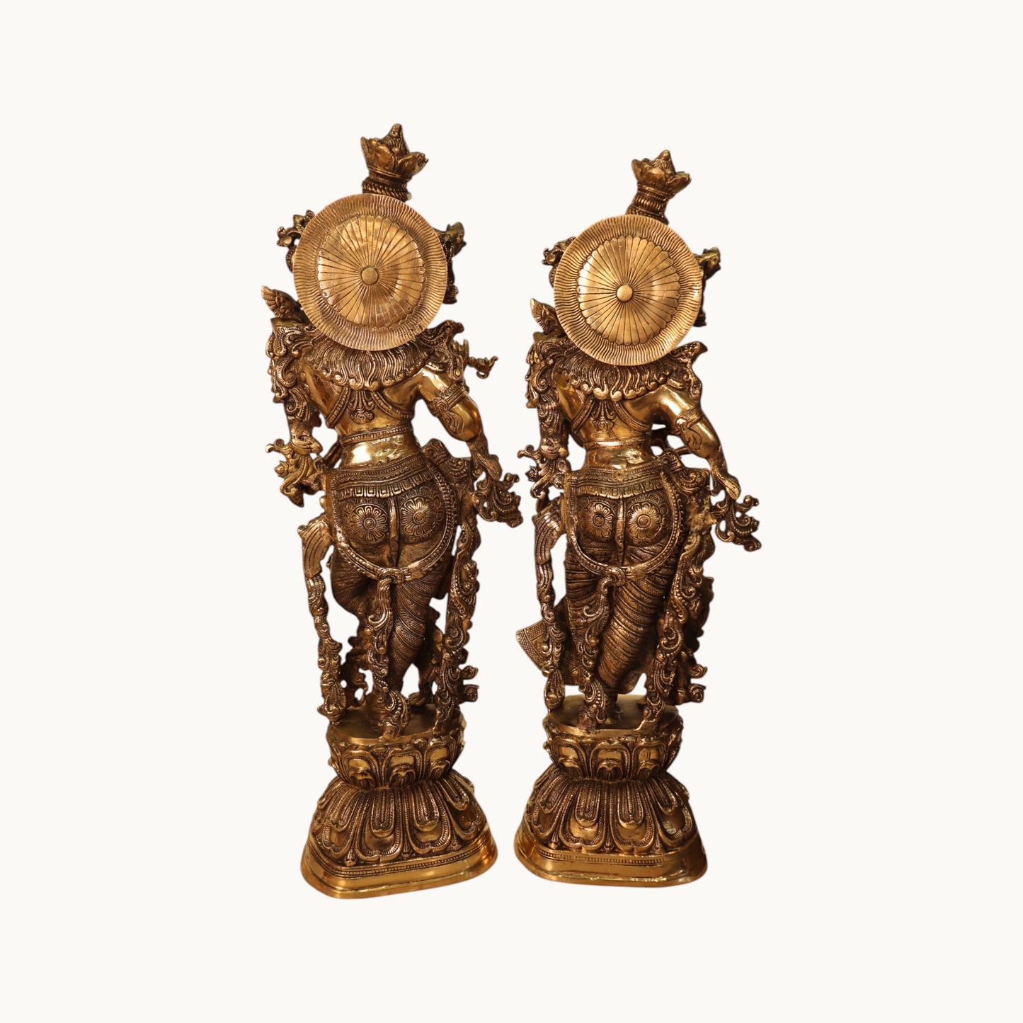 Thar Arts And Furniture - Brass Radha Krishna Idol  For Pooja Room