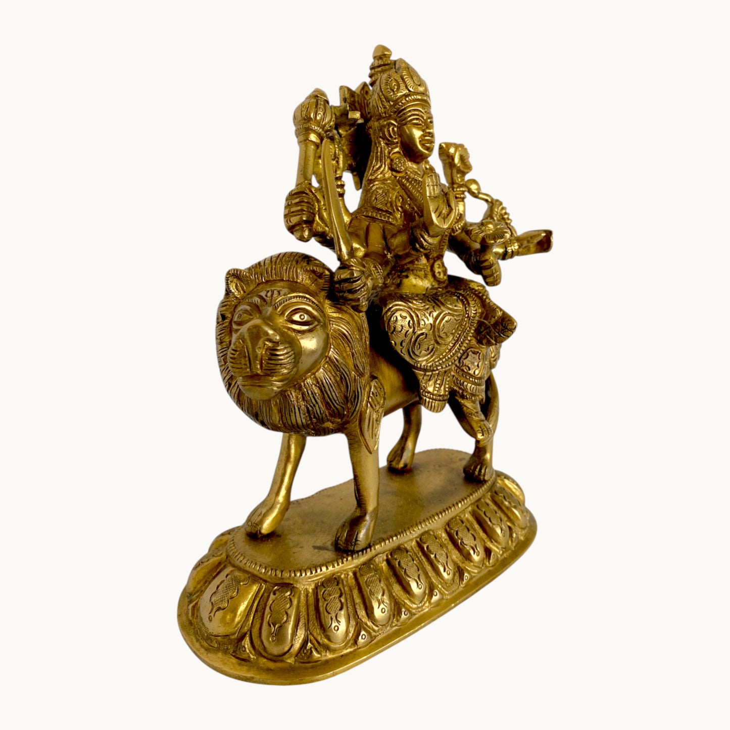 Thar Arts & Furniture - Durga Maa Brass Statue