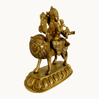 Thar Arts & Furniture - Durga Maa Brass Statue