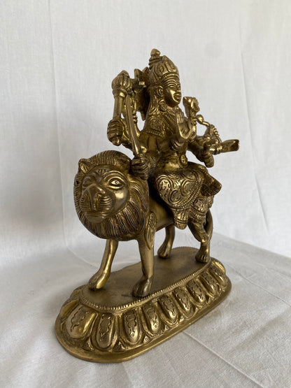 Thar Arts & Furniture - Durga Maa Brass Statue