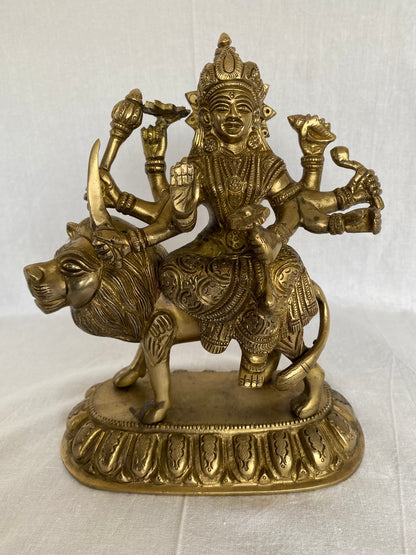 Thar Arts & Furniture - Durga Maa Brass Statue