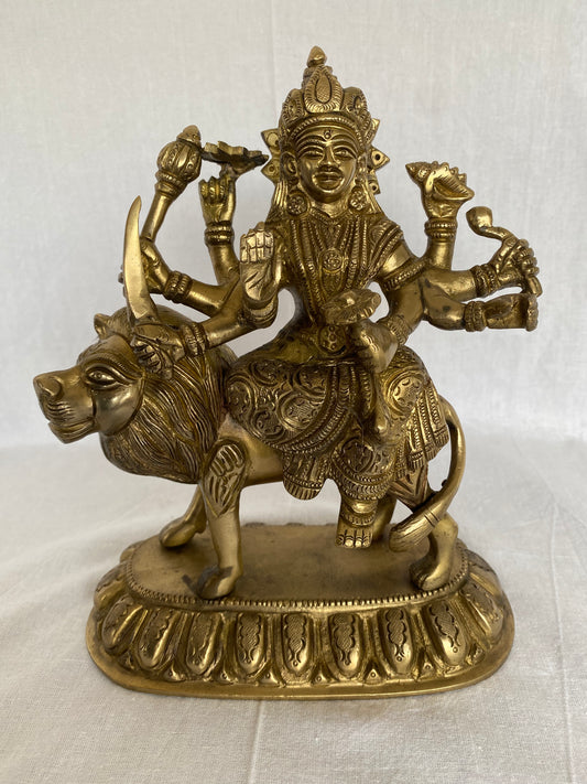 Thar Arts & Furniture - Durga Maa Brass Statue