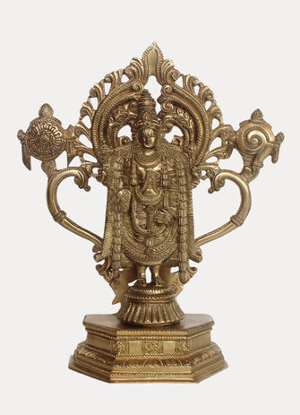 Thar Arts And Furniture - Brass Lord Venkateshwara Statue