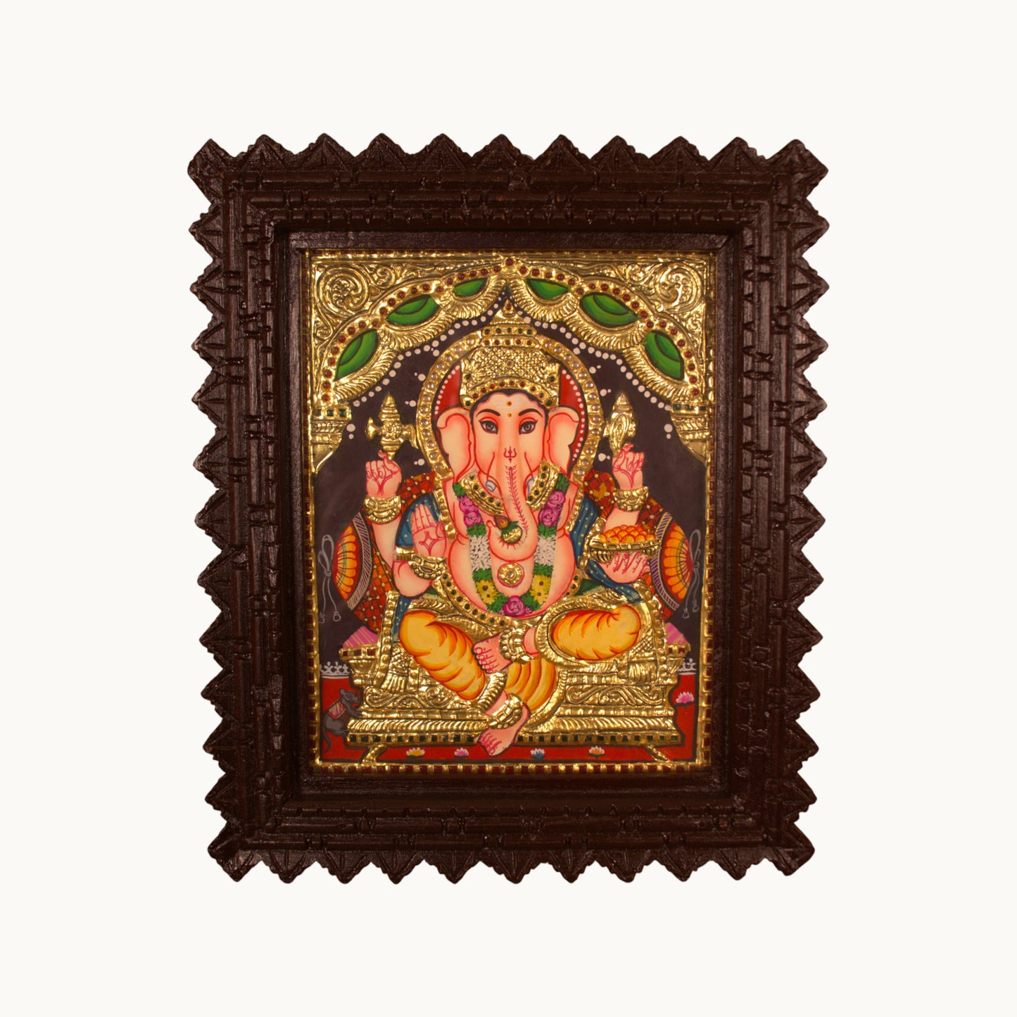 Thar Arts And Furniture - Ganesh Tanjore Painting