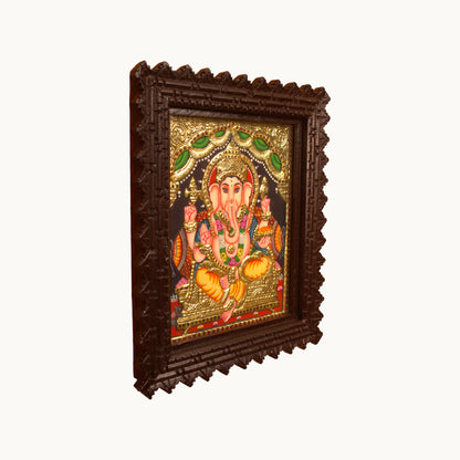 Thar Arts And Furniture - Ganesh Tanjore Painting
