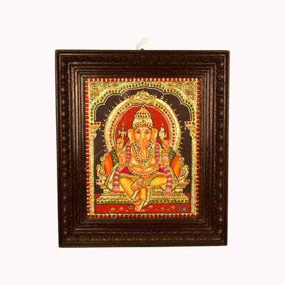 Thar Arts And Furniture - Tanjore Painting Ganesha