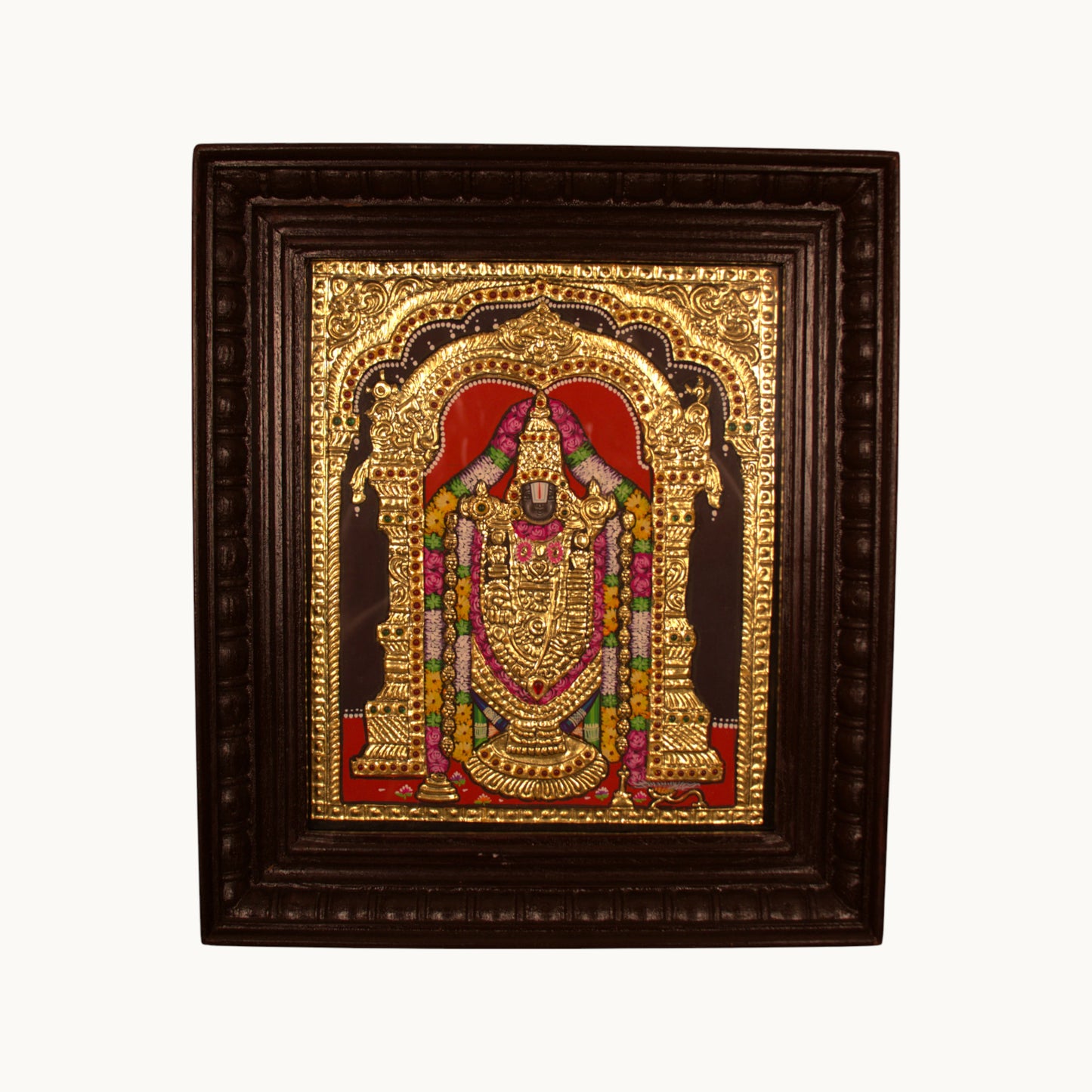 Thar Arts And Furniture - Tirupati Balaji Tanjore Painting
