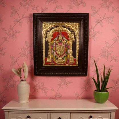 Thar Arts And Furniture - Tirupati Balaji Tanjore Painting