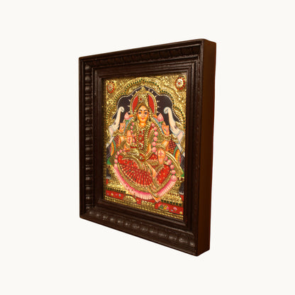 Thar Arts And Furniture - Gaja Lakshmi Tanjore Painting
