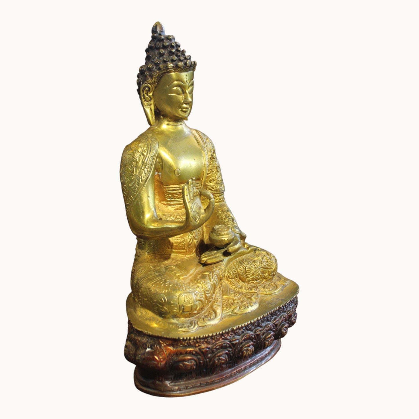 Handcrafted Brass Buddha Idol in Abhaya Mudra | Thar Arts & Furniture