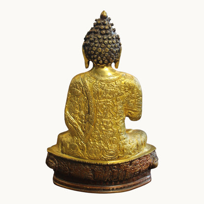 Handcrafted Brass Buddha Idol in Abhaya Mudra | Thar Arts & Furniture
