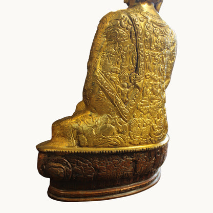Handcrafted Brass Buddha Idol in Abhaya Mudra | Thar Arts & Furniture