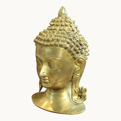 Handcrafted Brass Buddha Head – Peace & Harmony for Home | Thar Arts & Furniture