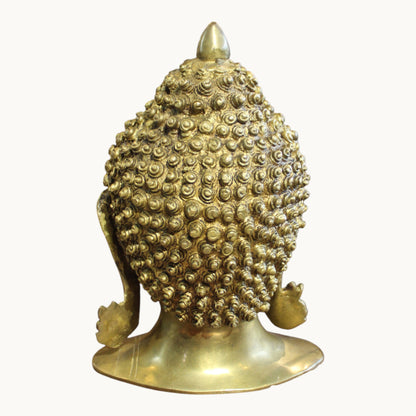 Handcrafted Brass Buddha Head – Peace & Harmony for Home | Thar Arts & Furniture