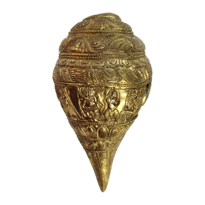 Brass Shiva Shankh – Spiritual Conch Decor for Pooja & Home