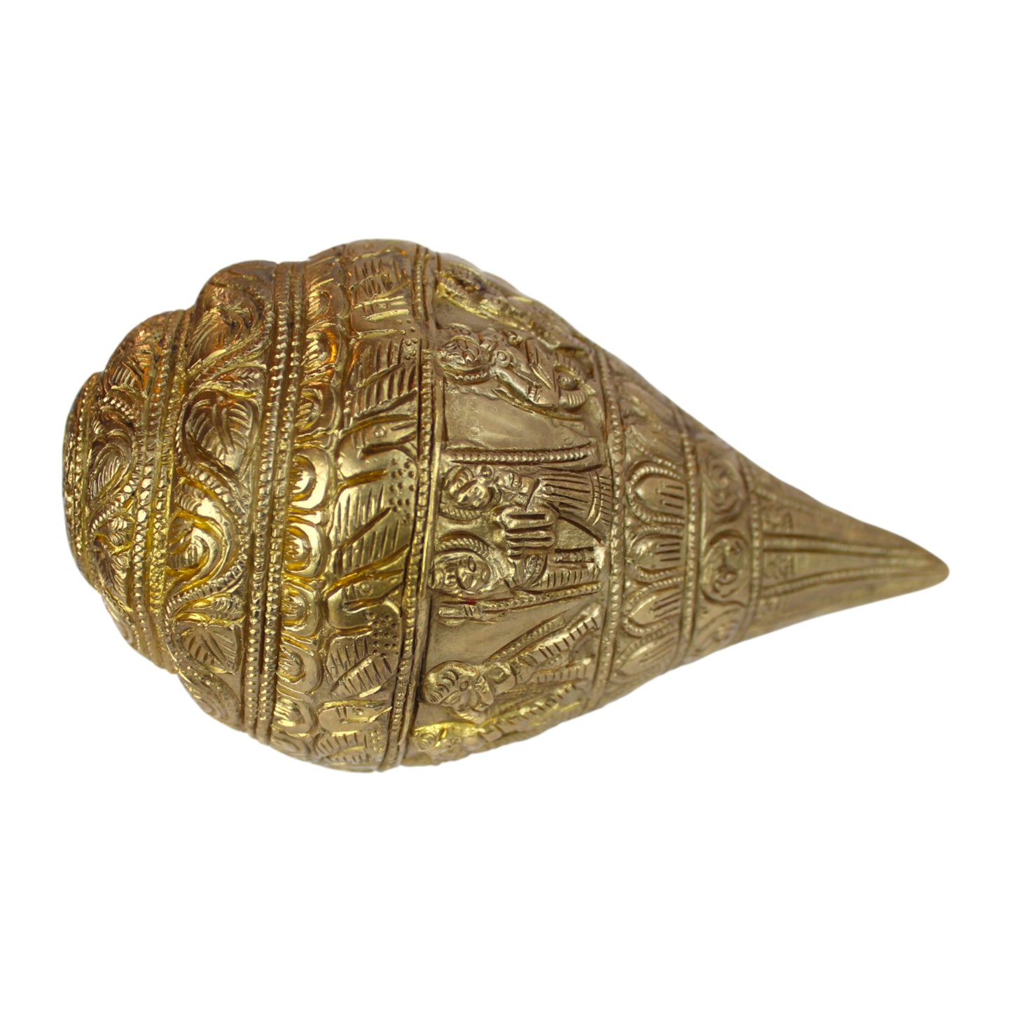 Brass Shiva Shankh – Spiritual Conch Decor for Pooja & Home