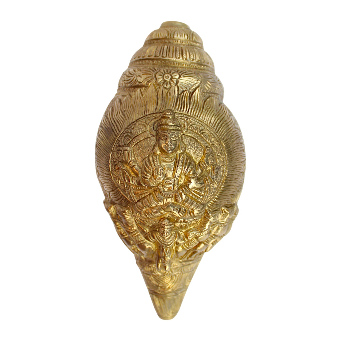 Brass Surya Shankh – Spiritual Conch Decor for Pooja & Home