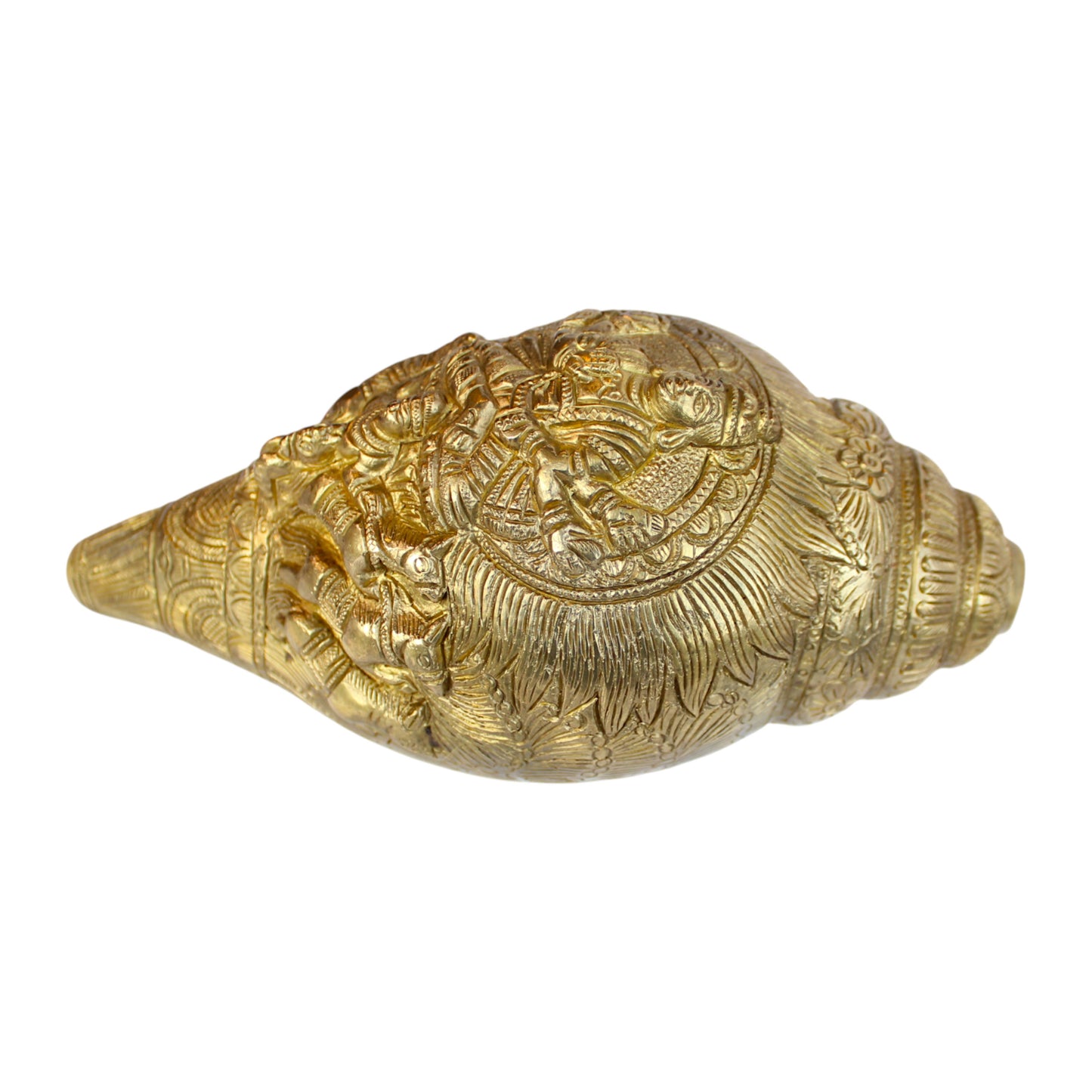 Brass Surya Shankh – Spiritual Conch Decor for Pooja & Home